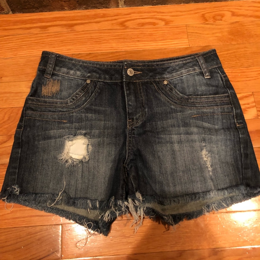 Denim shorts